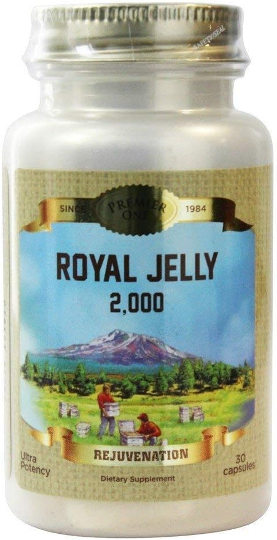Honey Gardens Premier Royal Jelly, Capsule (Btl-Plastic) 2000Mg 30Ct