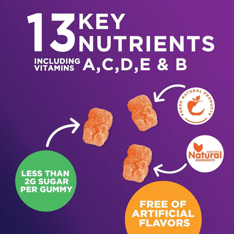 Kids Multivitamin Gummies - Daily Kids Gummy Multivitamins, Fruit Flavored Gummy With Vitamins C, D3 & Zinc For Immune Support - Nature'S Children & Toddler Supplement, Strawberry Flavor - 60 Gummies