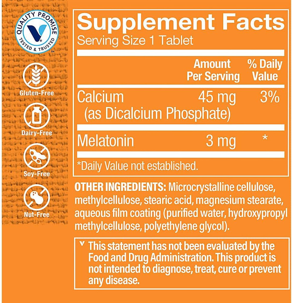 Melatonin 120 Tablets By The Vitamin Shoppe