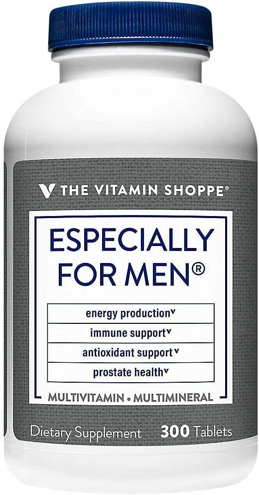 The Vitamin Shoppe Especially For Men Multivitamins, Nutrients & Herbs For Men'S Wellness, Antioxidant Support, Immunity & Prostate Health (300 Tablets)