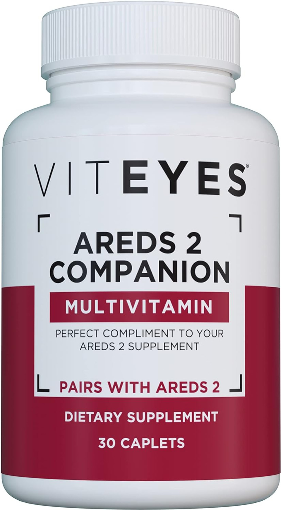 Viteyes Classic Areds 2 Companion Multivitamin Supplement, Comprehensive Multivitamin Formula For Areds 2 Users, 30 Capsules, Companion Caplet
