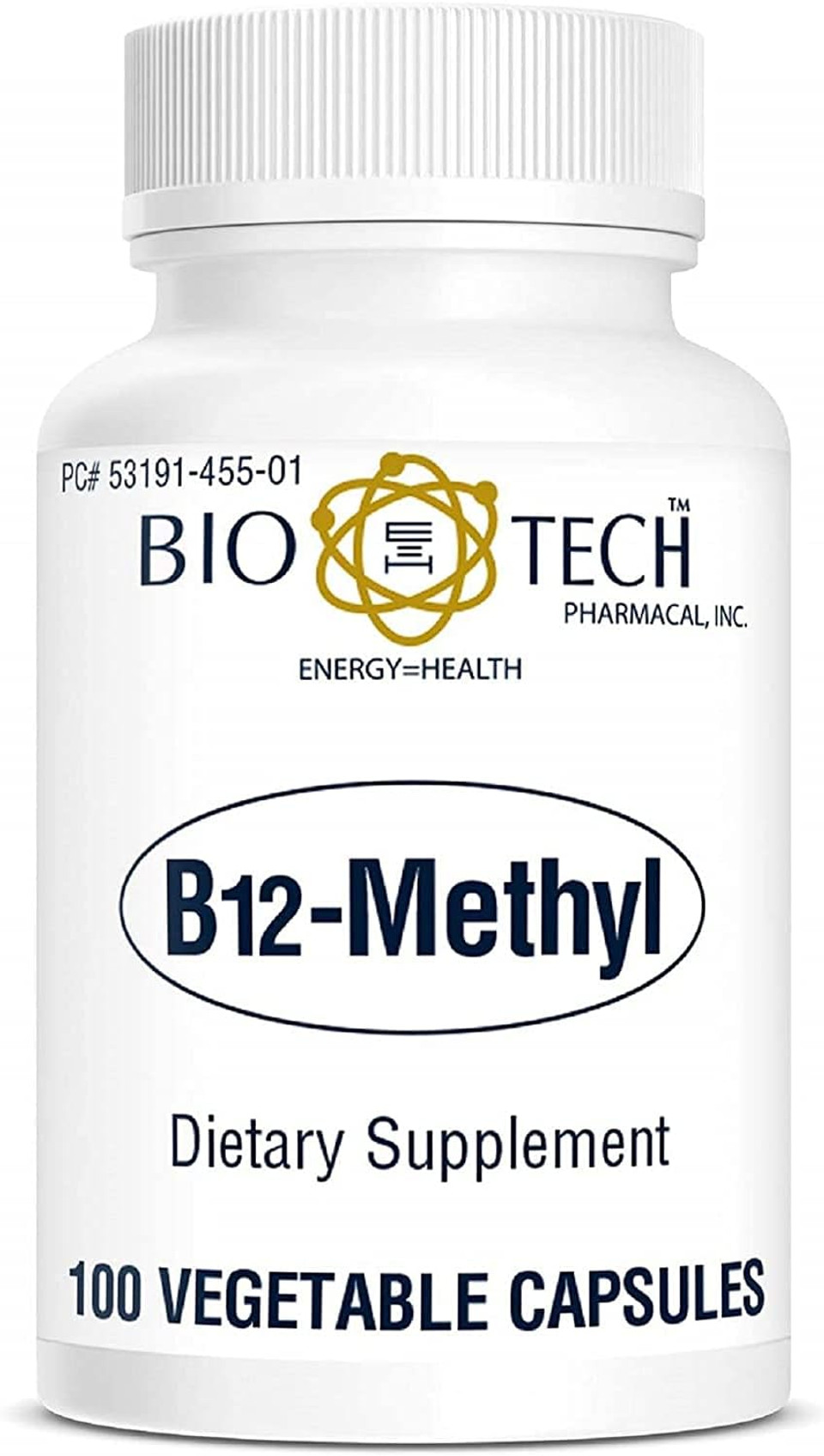 Vitamin B12 Methylcobalamin Methyl Cobalamin Dietary Supplement For Red Blood Cell Formation Dna Synthesis Cardiovascular Health Homocysteine Metabolism Cognitive Function Restful Sleep - 100 Capsules