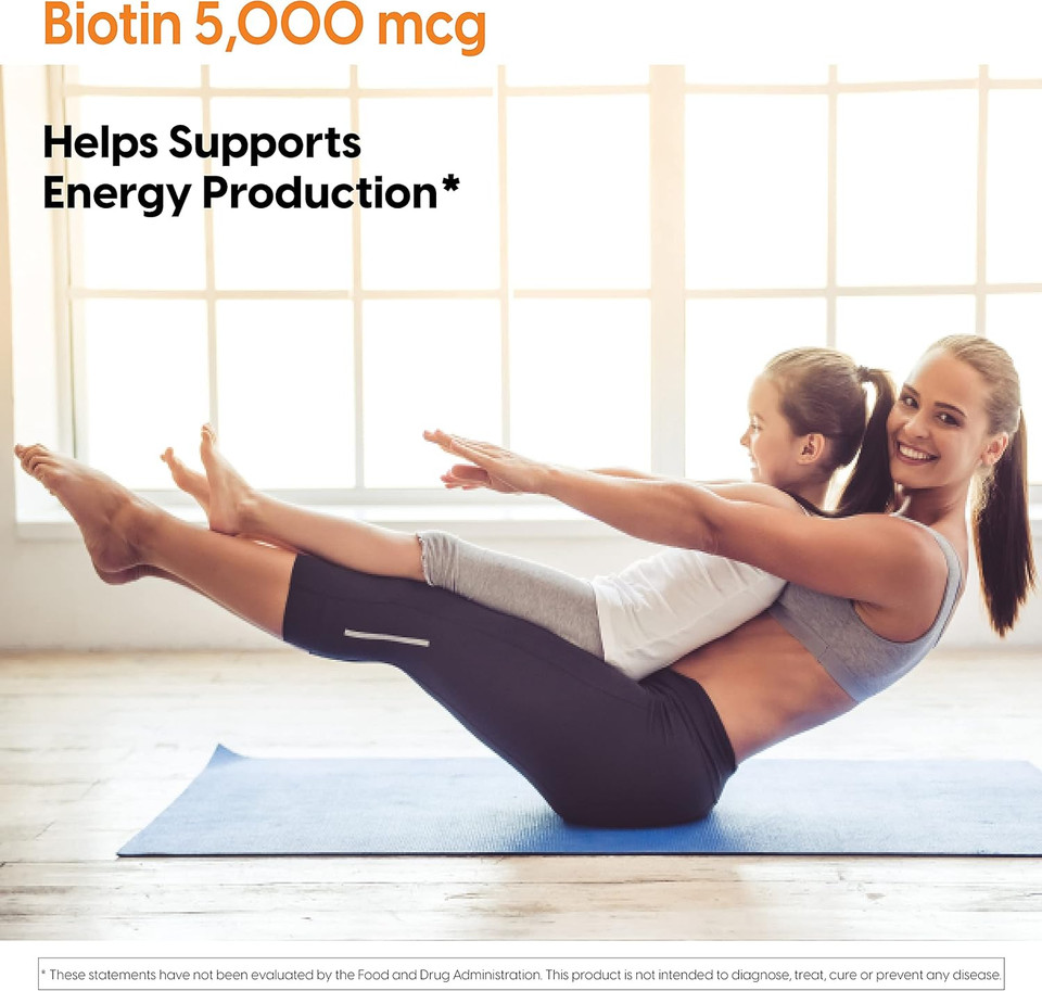 Doctor'S Best Biotin Supports Hair, Skin, Nails, Boost Energy, Nervous System, Non-Gmo, Vegan, Gluten Free, 120 Count