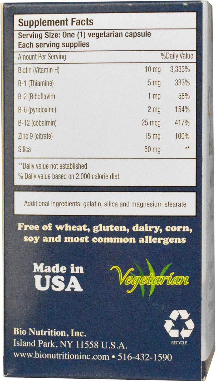 Healthy Hair With Biotin 60 Veg Caps - 10Mg