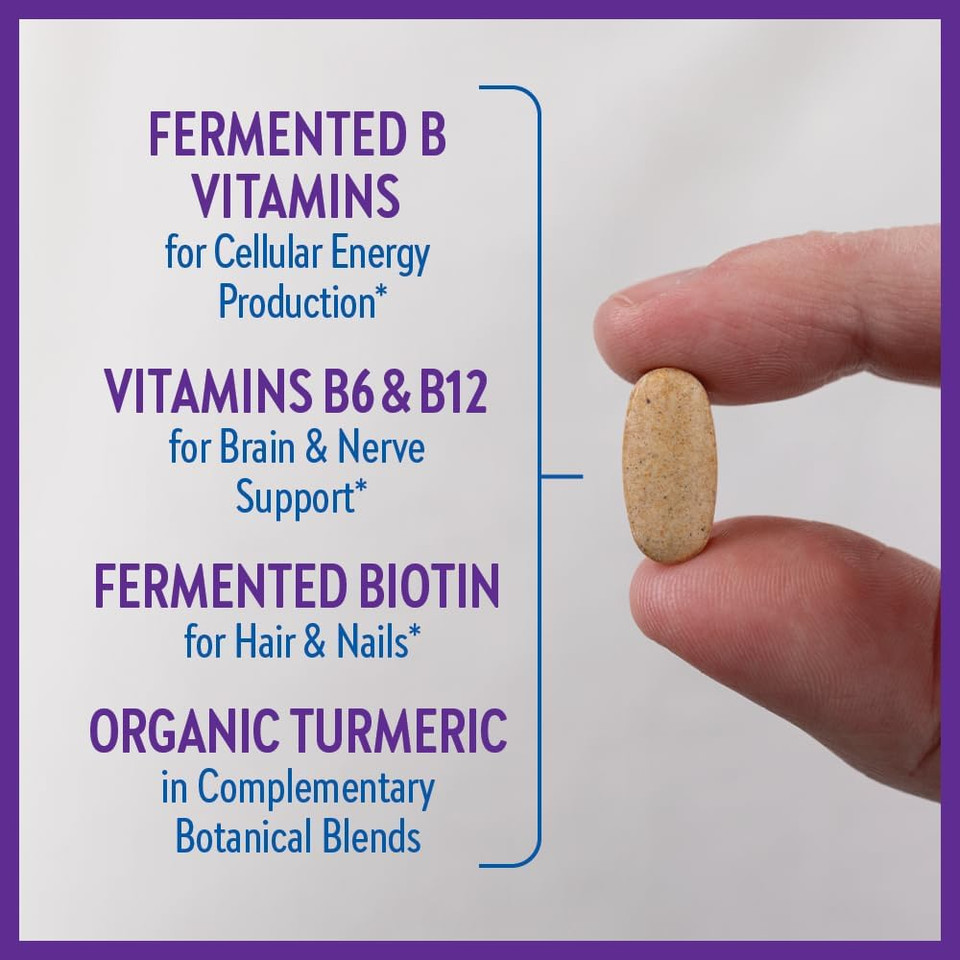 New Chapter Vitamin B Complex  Fermented Coenzyme B Complex Rich in Vitamin B12 + Vitamin B6 + Biotin + Made with Organic Ingredients - 30 ct30 Count (Pack of 1)