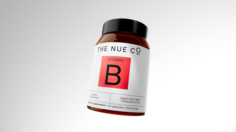 The Nue Co. Vitamin B Supplement, Supports Energy, Promotes Healthy Skin And Hair, Vegan, Gluten Free, 30 Capsules