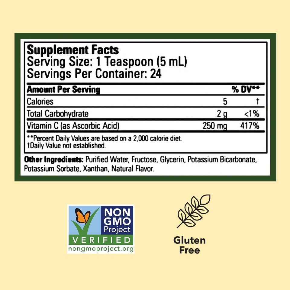 Childlife Essentials Liquid Vitamin C - Immune Support, Vitamin C Liquid, All-Natural, Gluten-Free, Allergen Free, Non-Gmo, High In Antioxidants - Orange Flavor, 4 Fl Oz Bottle (Pack Of 2)