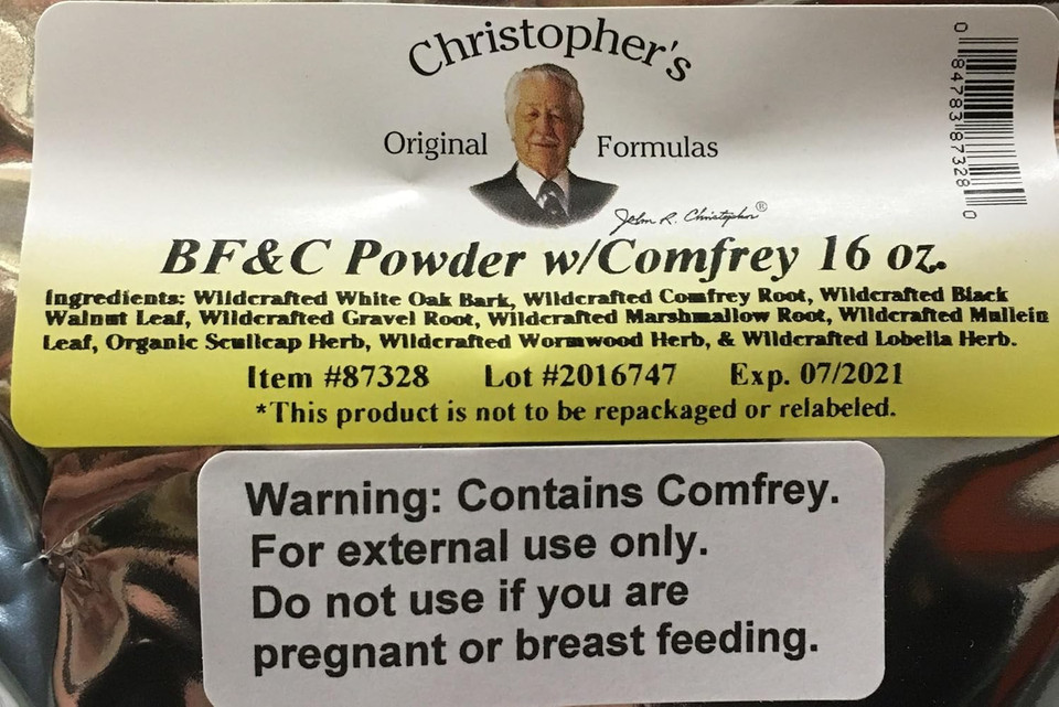Christopher'S Original Formulas Bf And C Powder With Comfrey