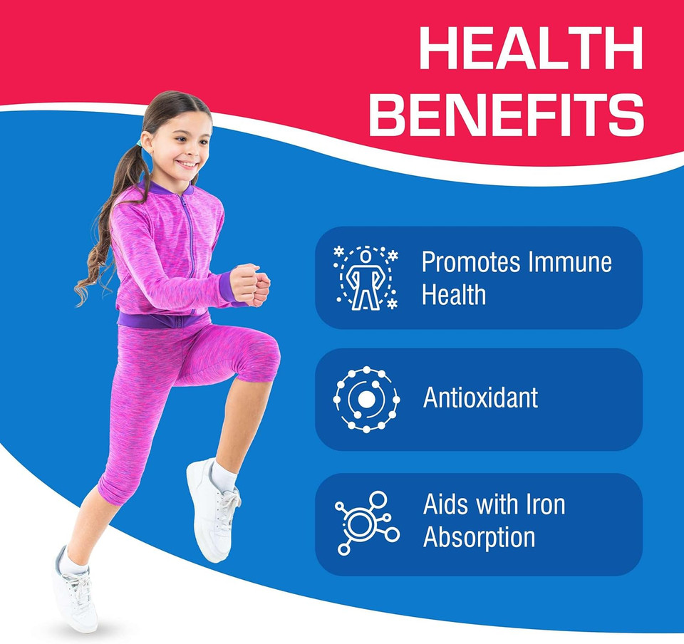 Kids Vitamin C Chewable Tablets - 100Mg Of Vitamin C With Natural Orange Flavor - 60 Vegetarian Tablets For Antioxidant Support - Kids Cee Chews