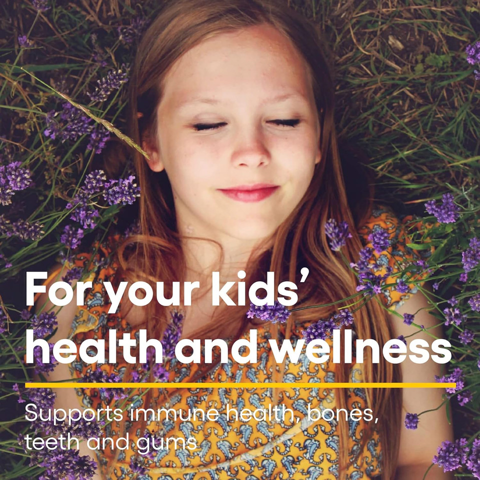 Natural Factors, Kids Chewable Vitamin C 500 Mg, Supports Immune Health, Bones, Teeth And Gums, Peach, Passionfruit And Mango, 90 Wafers