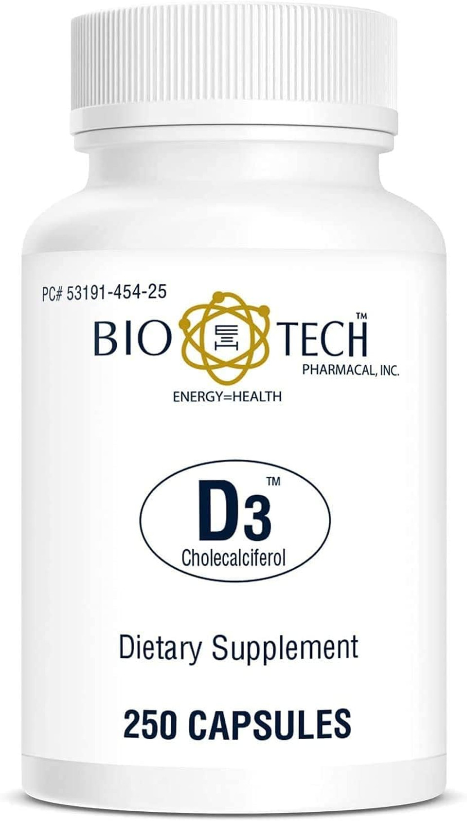 Bio-Tech Pharmacal Vitamin D3 (D3 1K Iu, 250 Count)