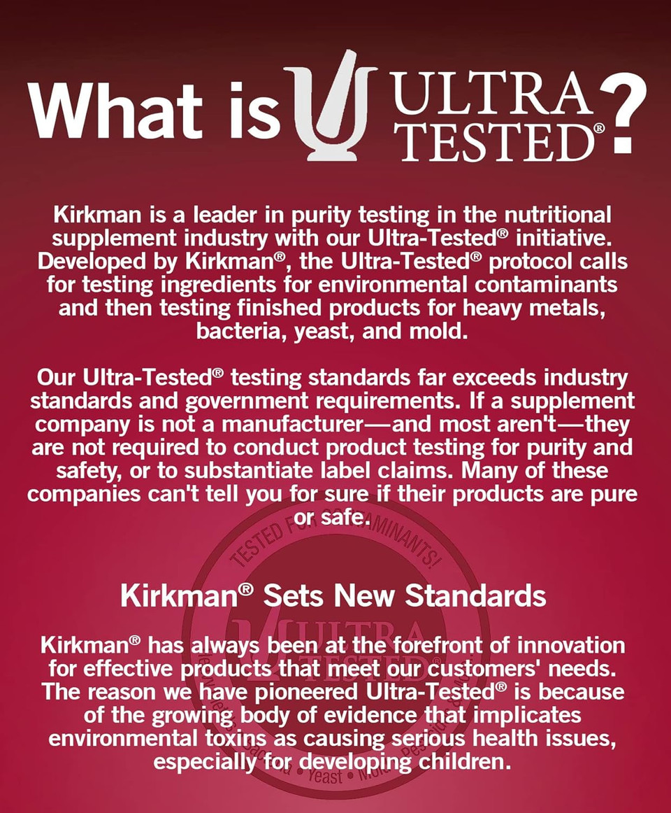 Kirkman - Vitamin D3 4000 Iu - 120 Capsules - Supports Immune Health - Helps Build Strong Bones - Hypoallergenic