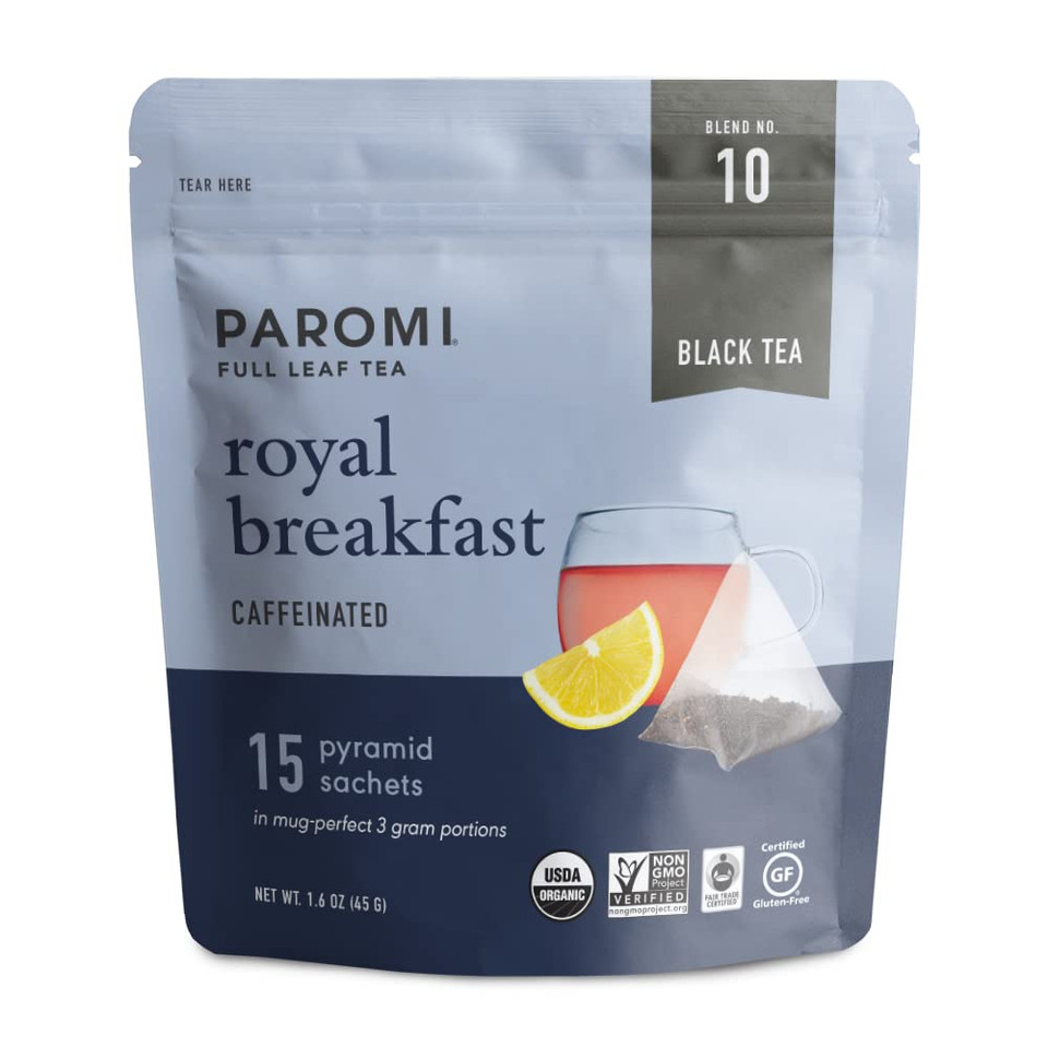 Paromi Royal Breakfast Black Tea, Resealable Pouch, 15 Count1 Count (Pack Of 15)