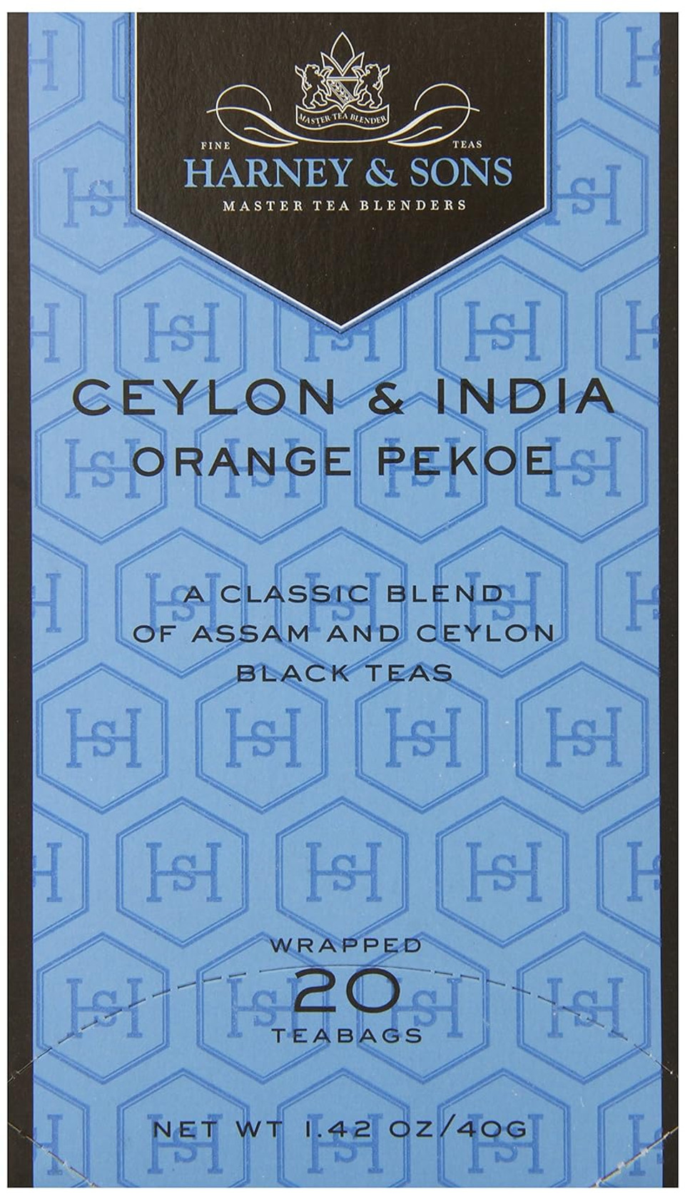 Harney & Sons Black Tea, Orange Pekoe, 20 Tea Bags20 Count (Pack of 1)