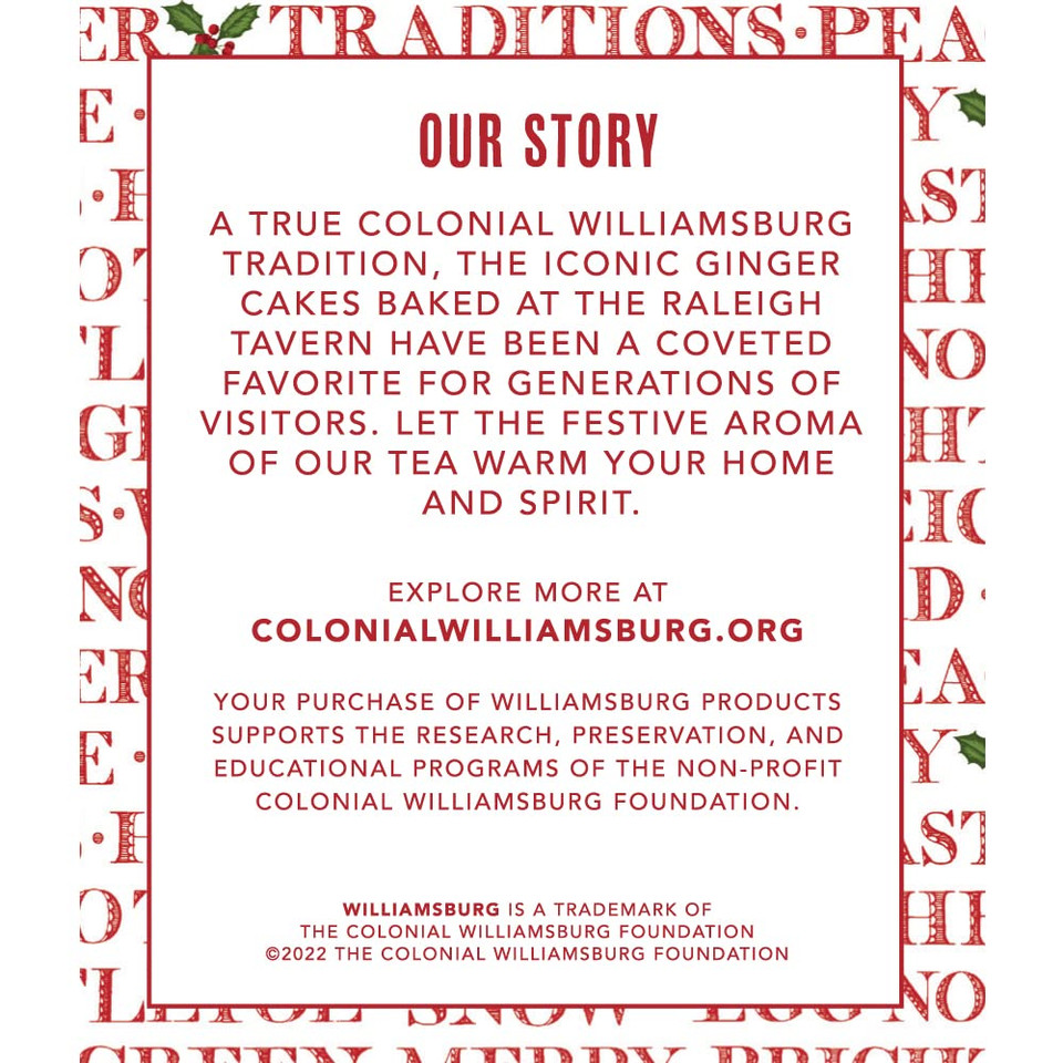 Harney & Sons Williamsburg Ginger Cake Blend | Black Tea With Cloves, Cinnamon, And Molasses, 20 Sachets