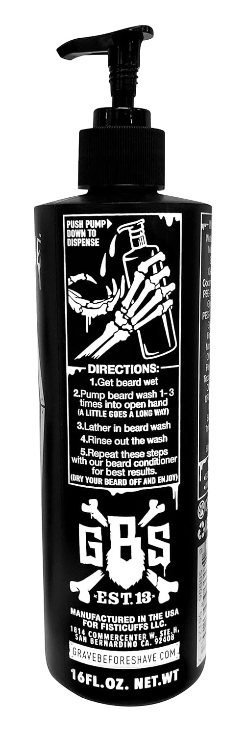 Grave Before Shave Beard Wash 16 Oz. Pump-Top