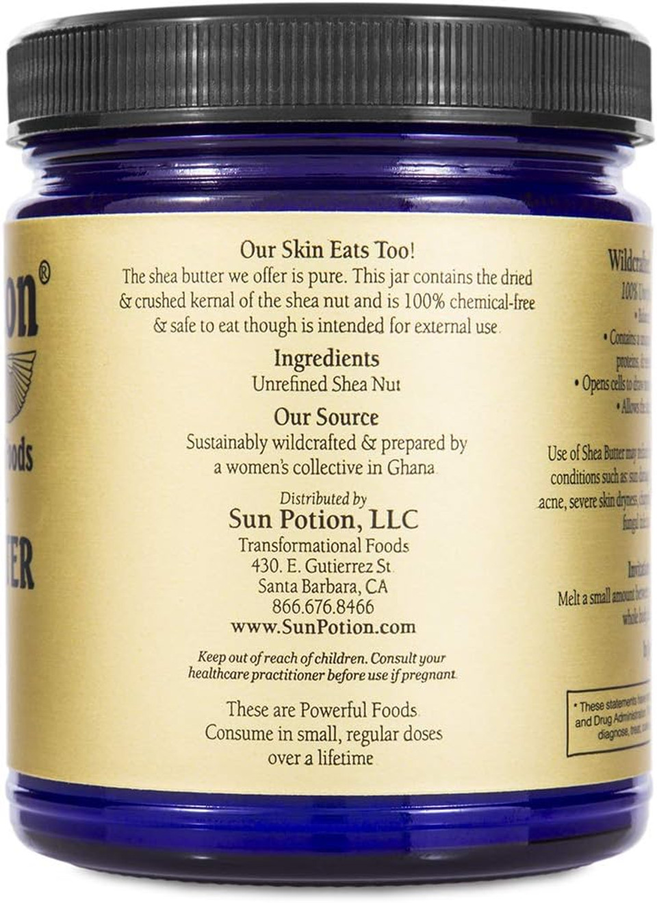 Sun Potion Shea Butter (Wildcrafted) - Skin Food (222G)