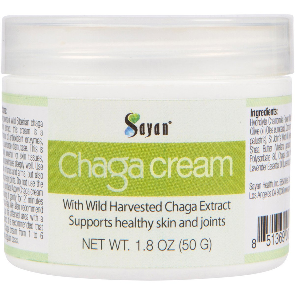 Siberian Chaga Body Cream With Vitamin E, Shea Butter, Bee Wax And Natural Ingredients For Joints And Legs