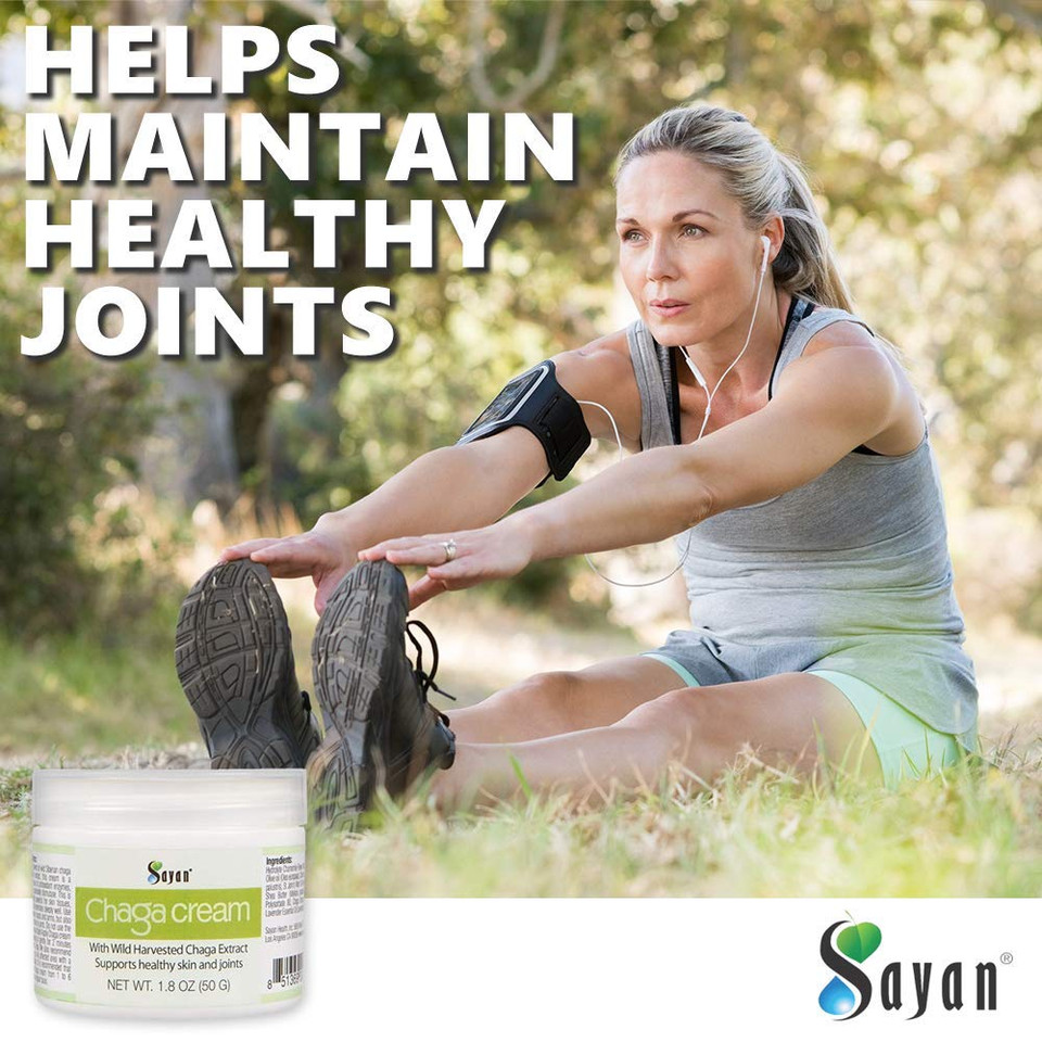 Siberian Chaga Body Cream With Vitamin E, Shea Butter, Bee Wax And Natural Ingredients For Joints And Legs
