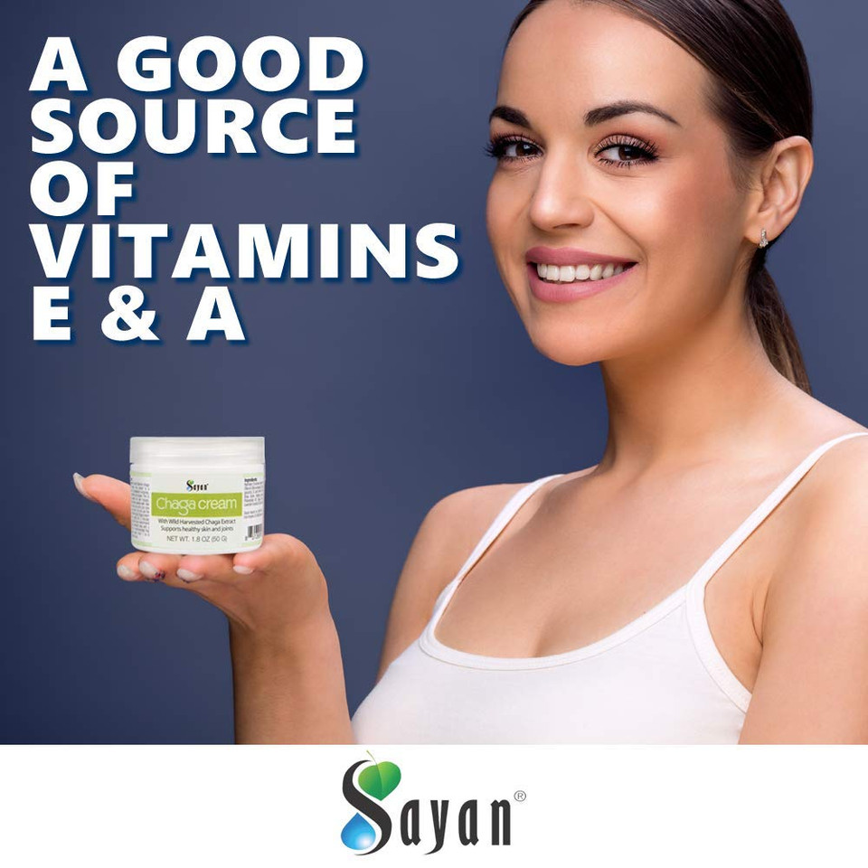 Siberian Chaga Body Cream With Vitamin E, Shea Butter, Bee Wax And Natural Ingredients For Joints And Legs