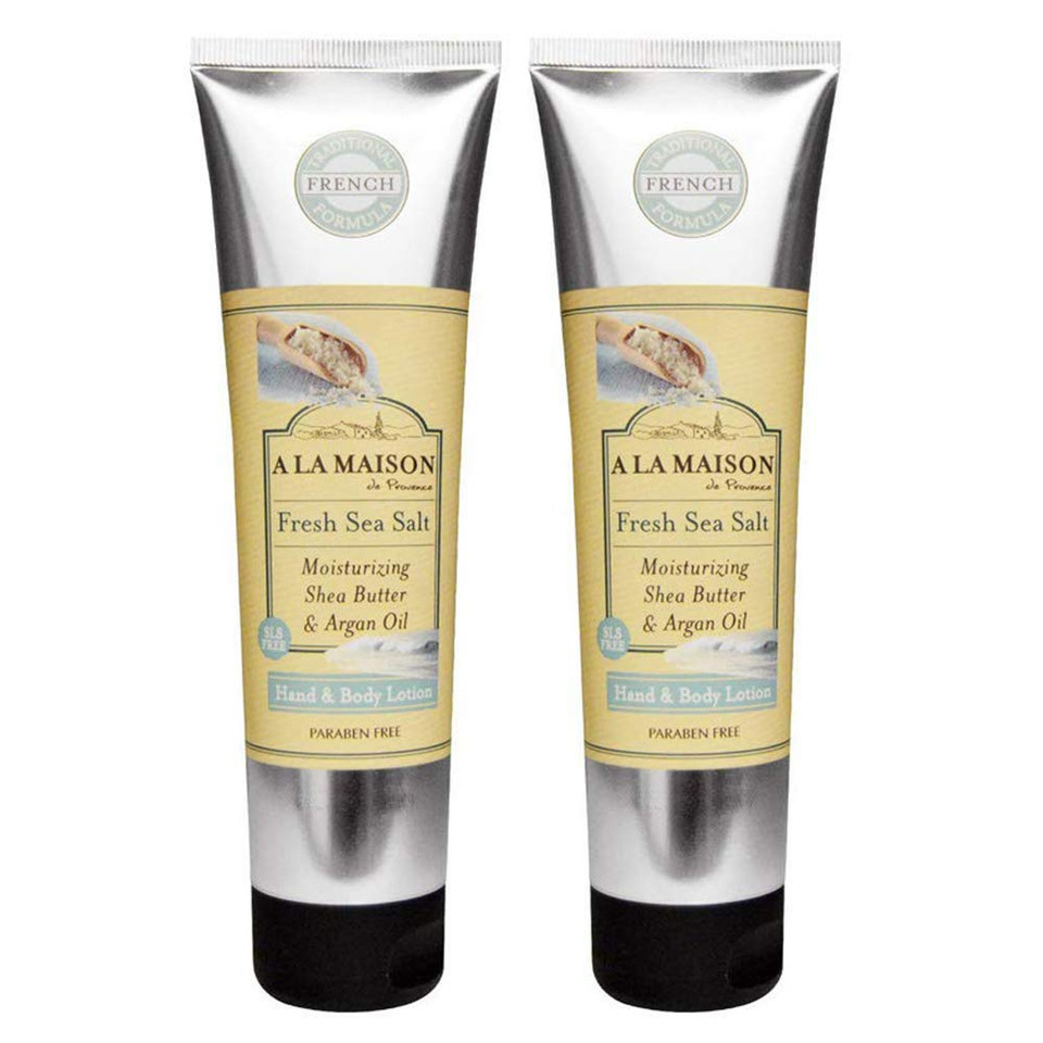 A La Maison Moisturizing Lotion, Fresh Sea Salt - Uses: Hand And Body, Argan Oil, Pure Shea Butter, Essential Oils, Plant Based, Cruelty-Free, Sls And Paraben Free (8 Oz, 2 Pack)