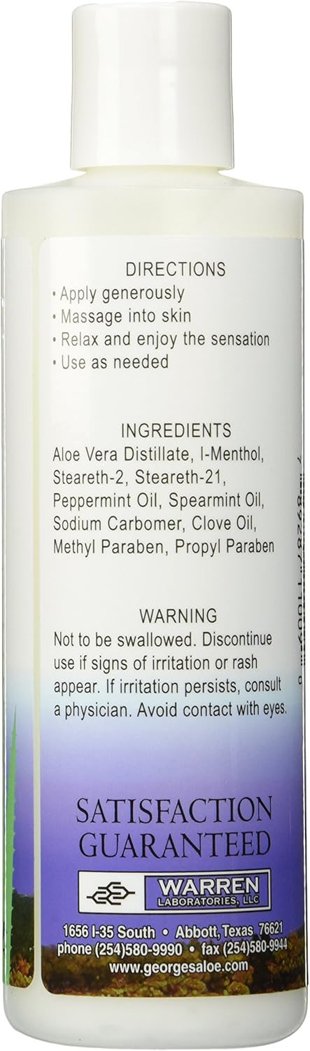 George'S Aloe Vera Herbal Rubdown - 8 Fl Oz, 8 Ounce
