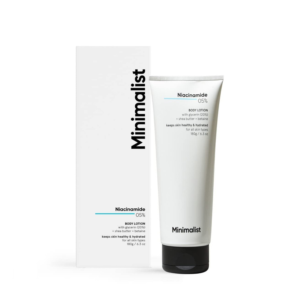 Minimalist Niacinamide 5% Body Moisturizer Lotion For Men & Women | Hydrates And Nourishes The Skin | 180 G