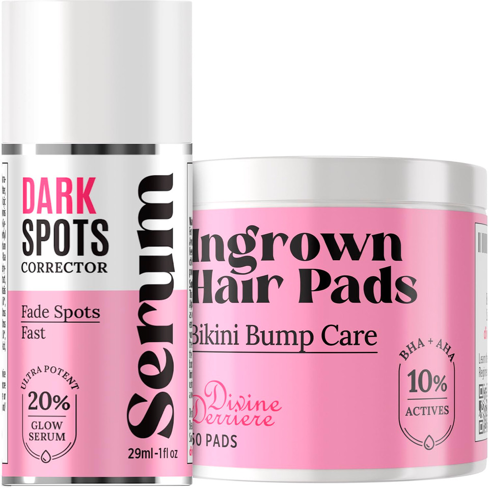 Save 18% On The Skin Care Solution For Dark Spots, Razor Bumps, Ingrown Hair & Razor Burns  Includes Our Ultra Potent Brightening + Razor Bumps Pads For An Ultra Clear & Glowing Skin