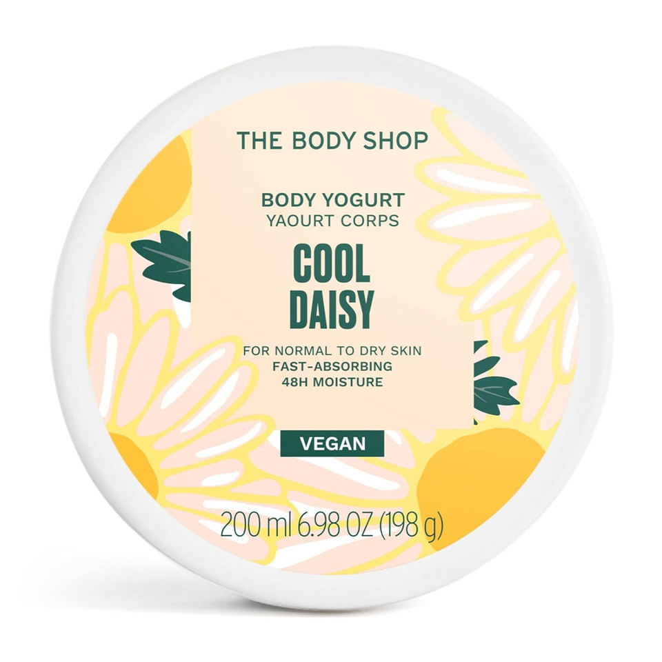 The Body Shop Cool Daisy Body Yogurt  Instantly Absorbing Hydration From Head To Toe  For Normal To Dry Skin  Vegan  6.98 Oz