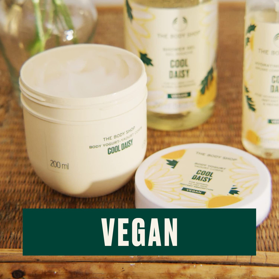 The Body Shop Cool Daisy Body Yogurt  Instantly Absorbing Hydration From Head To Toe  For Normal To Dry Skin  Vegan  6.98 Oz