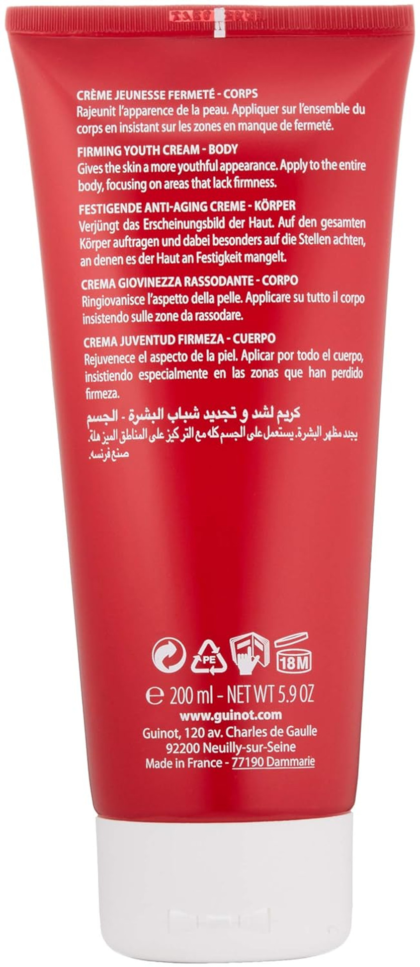 Guinot Longue Vie Corps Body Cream, 5.9 Oz