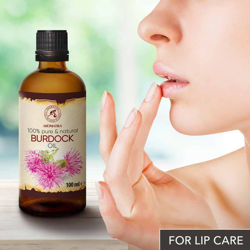 Burdock Root Oil 3.4 Fl Oz - 100% Pure & Natural - Arctium Lappa For Hair & Scalp - Good Benefits For Skin - Hair - Face - Body Care - Glass Bottle - Oils Burdock