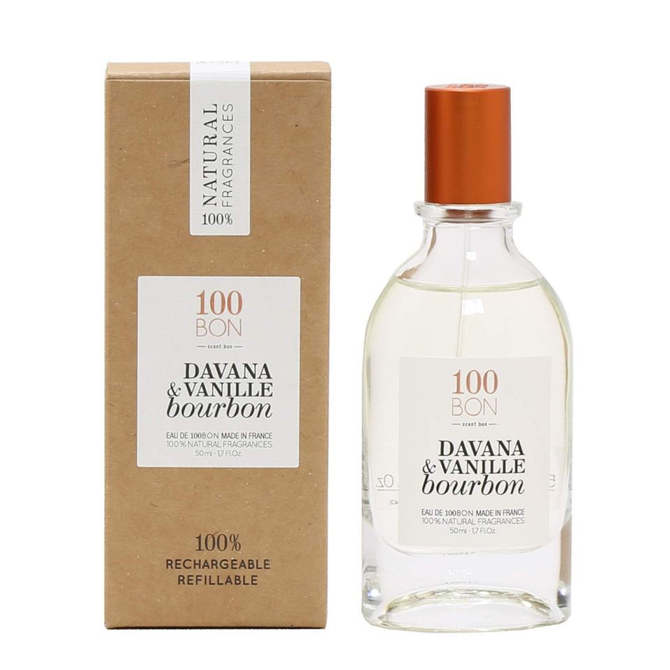 100Bon Davana & Vanille Burbon  Davana & Vanilla Fragrance For Women & Men  Energizing Organic Fragrance - Fruity, Licorice & Sweet Notes Fragrance - 100% Natural Fragrance Travel Spray, 1.7 Fl Oz1.69 Fl Oz (Pack Of 1)