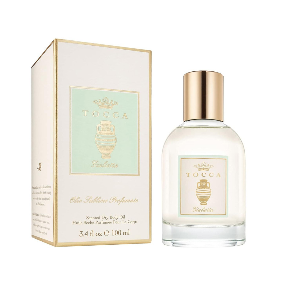Tocca Dry Body Oil (100 Ml) And Eau De Parfum (20 Ml) In Giulietta - Fresh Floral, Pink Tulips, Green Apple, Vanilla Orchid