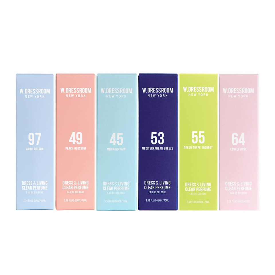 W.Dressroom Gift Set Of 6 Dress & Living Perfume (2.36 Fl Oz / 70Ml) (Set B) No.45, 49, 53, 55, 64, 97