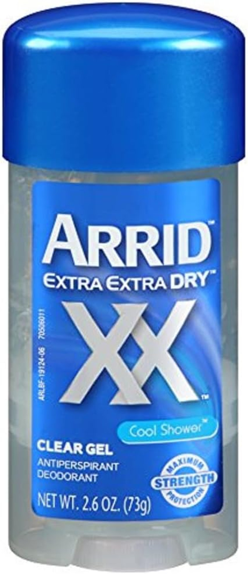 Arrid Extra Dry Cool Shower Clear Gel Antiperspirant And Deodorant, 2.8 Ounce