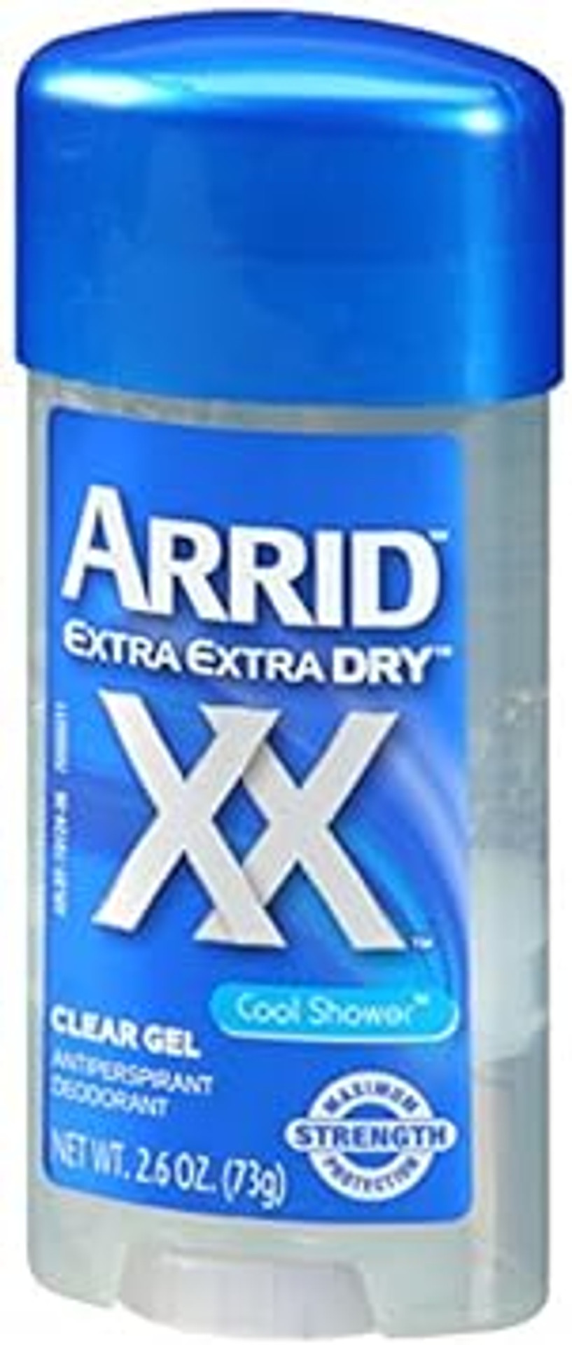 Arrid Extra Dry Cool Shower Clear Gel Antiperspirant And Deodorant, 2.8 Ounce