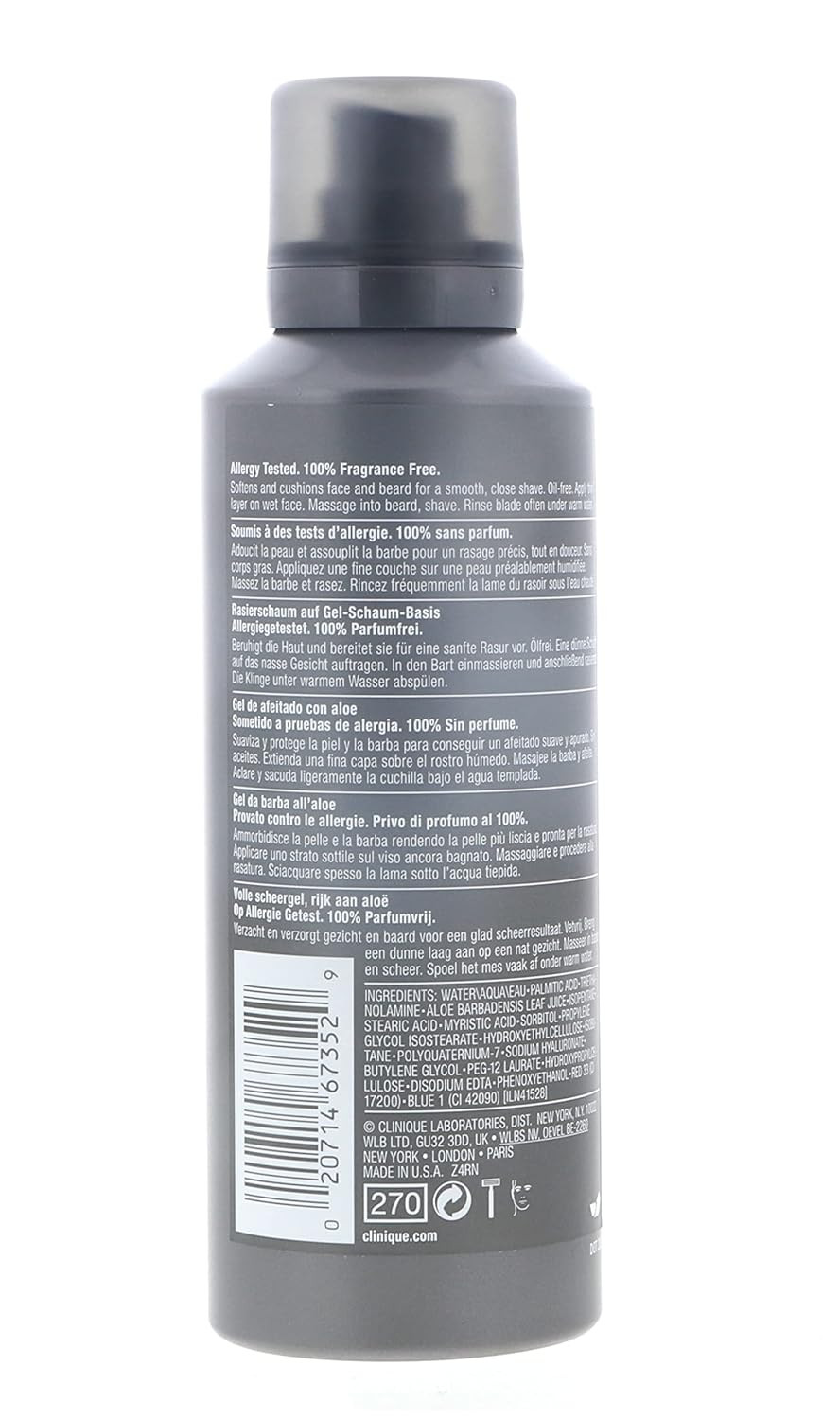 Clinique Skin Supplies For Men M Shave Aloe Gel 4.2 Oz