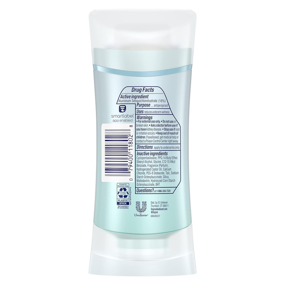 Degree Advanced Antiperspirant Deodorant 4 Count 72-Hour Sweat & Odor Protection Shower Clean Antiperspirant For Women With Motionsense Technology 2.6 Oz2.6 Ounce (Pack Of 4)