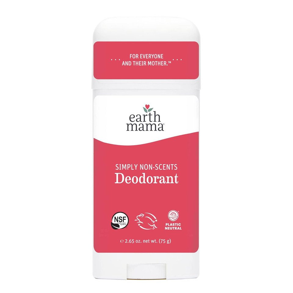 Earth Mama Deodorant For Sensitive Skin, Pregnancy And Breastfeeding, Natural Non-Scented, 2.65-Ounce2.65 Fl Oz (Pack Of 1)