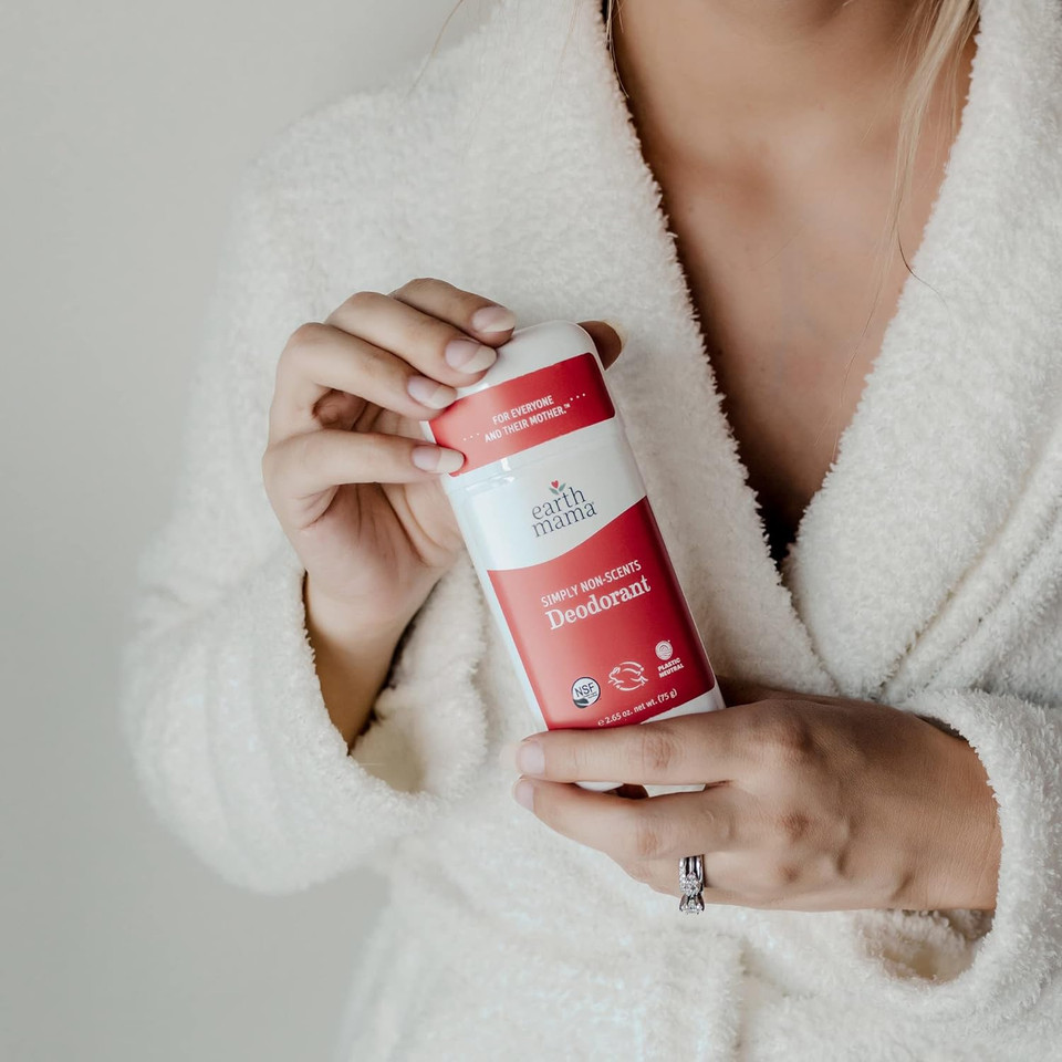 Earth Mama Deodorant For Sensitive Skin, Pregnancy And Breastfeeding, Natural Non-Scented, 2.65-Ounce2.65 Fl Oz (Pack Of 1)