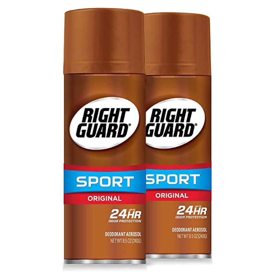 Right Guard Sport Deodorant Aerosol Spray, Original, 8.5 Ounce (Pack Of 2)