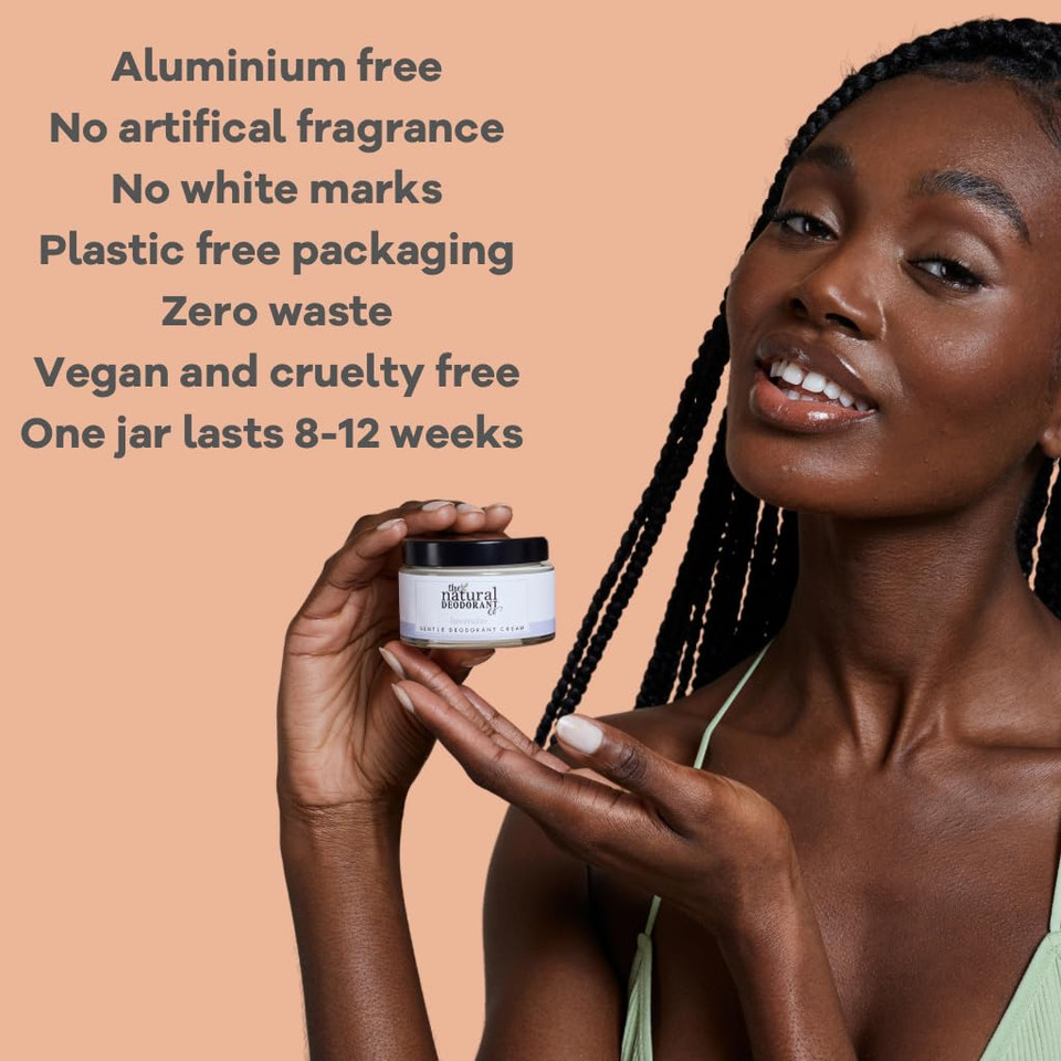 The Natural Deodorant Co, Active Deodorant Balm Orange & Bergamot 55G, Aluminium Free, Plastic Free, Extra Strength