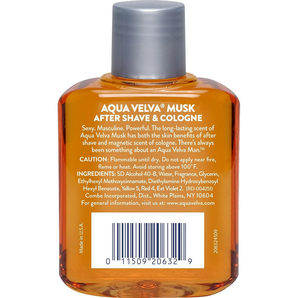 Aqua Velva Aqua Velva Musk After Shave Cologne 3.5 Oz. By Aqua Velva