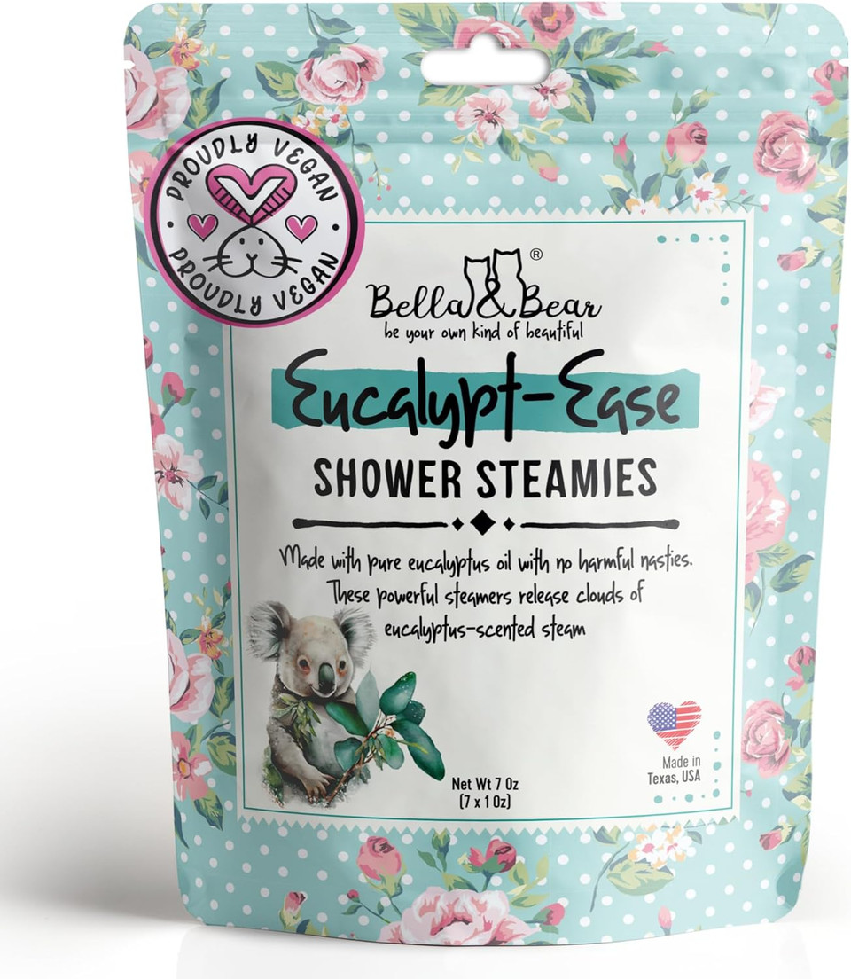 Eucalypt-Ease Shower Steamers Set With Full Size 7 Pack & Travel Size 2 Pack