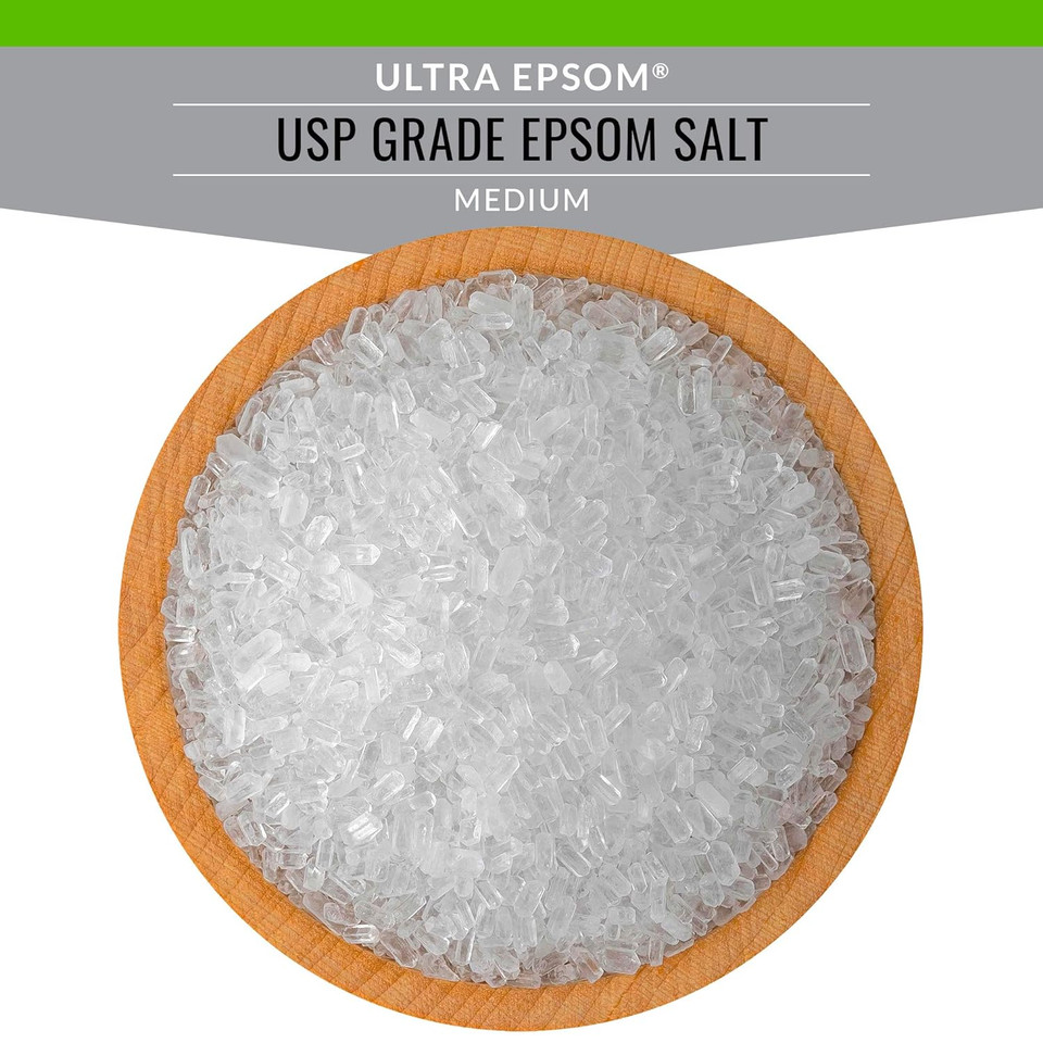 Saltworks Ultra Epsom Bath Salt, Unscented, Medium Grain, 50 Pound Bag50 Pound (Pack Of 1)