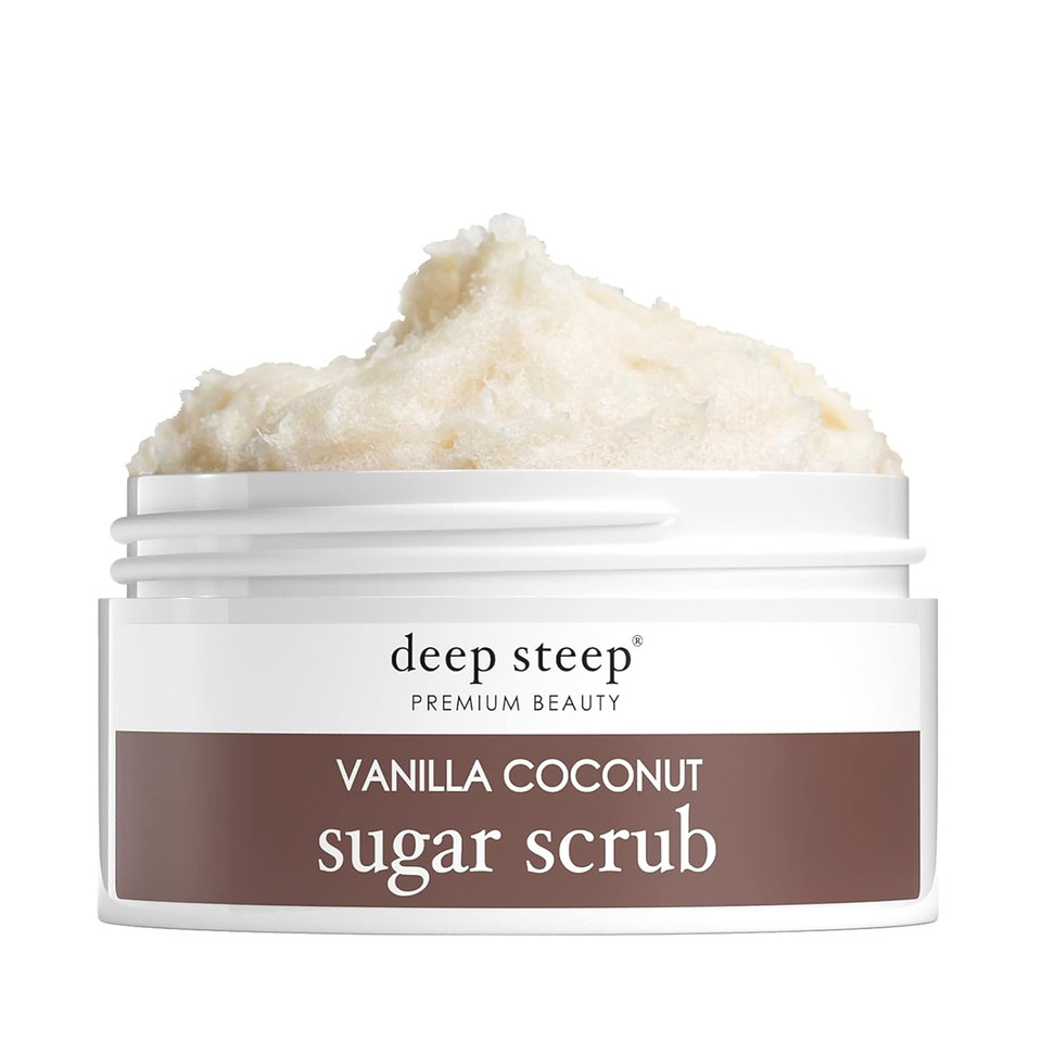 Deep Steep Sugar Scrub, 8 Ounce (Vanilla Coconut)