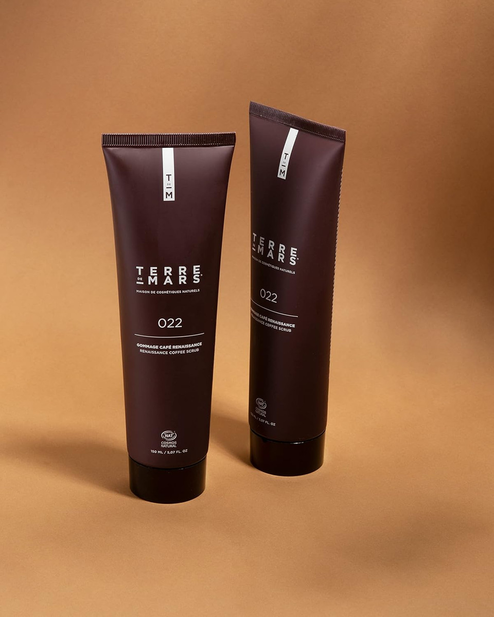 Terre De Mars Renaissance Coffee Scrub Paste, Cosmos Natural Certified, Infused With Coffee Powder, Bamboo Stem And Argon, Revitalizes, Exfoliates And Hydrate For Silky Soft Skin, 150Ml