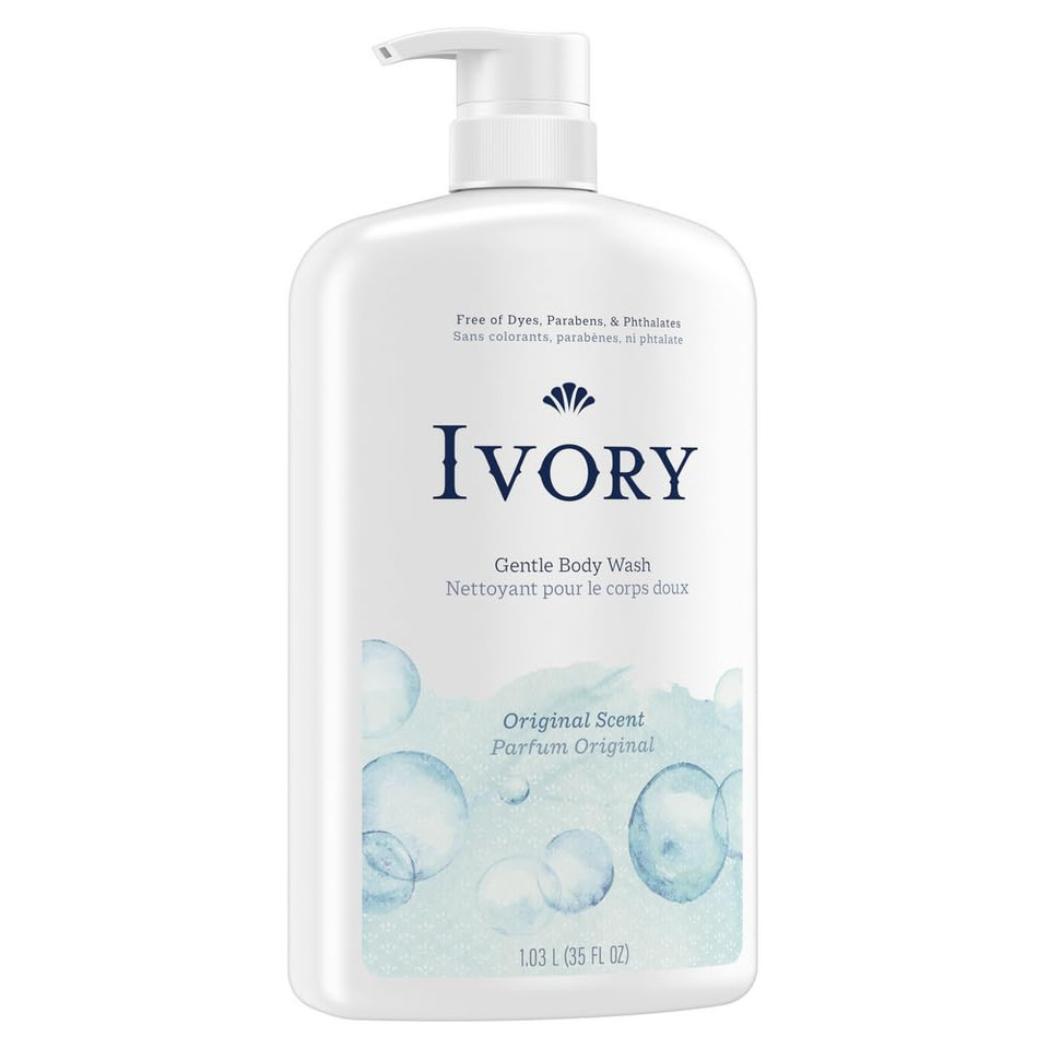 Ivory Mild & Gentle Body Wash, Original Scent, 35Oz