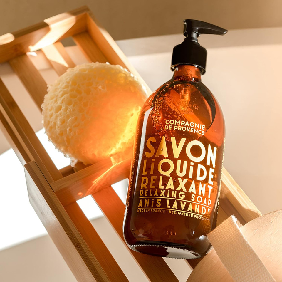 Compagnie De Provence Savon De Marseille Extra Pure Liquid Soap - Anise Lavender - Bulk 67.6 Fl Oz Plastic Bottle Refill33.80 Fl Oz (Pack Of 2)